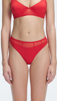 Lorelai Red Full Coverage Solid Bikini Bottom | Moeva | Bikini Bottom | Each week unveils new pieces—luxury swimwear, fluid resort silhouettes, and elevated summer-to-evening essentials designed to carry you from coastal escapes to city nights.
