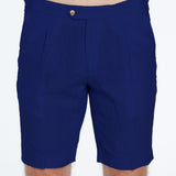 Marco Linen Cobalt Shorts | Moeva | Men Shorts | Each week unveils new pieces—luxury swimwear, fluid resort silhouettes, and elevated summer-to-evening essentials designed to carry you from coastal escapes to city nights.