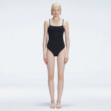 Marigold Black Corset Square Neck Swimsuit | Moeva | Swimsuit | Each week unveils new pieces—luxury swimwear, fluid resort silhouettes, and elevated summer-to-evening essentials designed to carry you from coastal escapes to city nights.