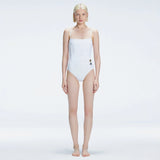 Marigold White Corset Square Neck Swimsuit | Moeva | Swimsuit | Each week unveils new pieces—luxury swimwear, fluid resort silhouettes, and elevated summer-to-evening essentials designed to carry you from coastal escapes to city nights.