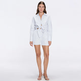 Hanson Shirt and Masha Shorts White Set | Moeva | Set | Each week unveils new pieces—luxury swimwear, fluid resort silhouettes, and elevated summer-to-evening essentials designed to carry you from coastal escapes to city nights.