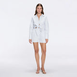 Masha White Linen Short