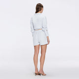 Masha White Linen Short