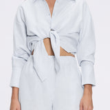 Hanson Shirt and Masha Shorts White Set | Moeva | Set | Each week unveils new pieces—luxury swimwear, fluid resort silhouettes, and elevated summer-to-evening essentials designed to carry you from coastal escapes to city nights.