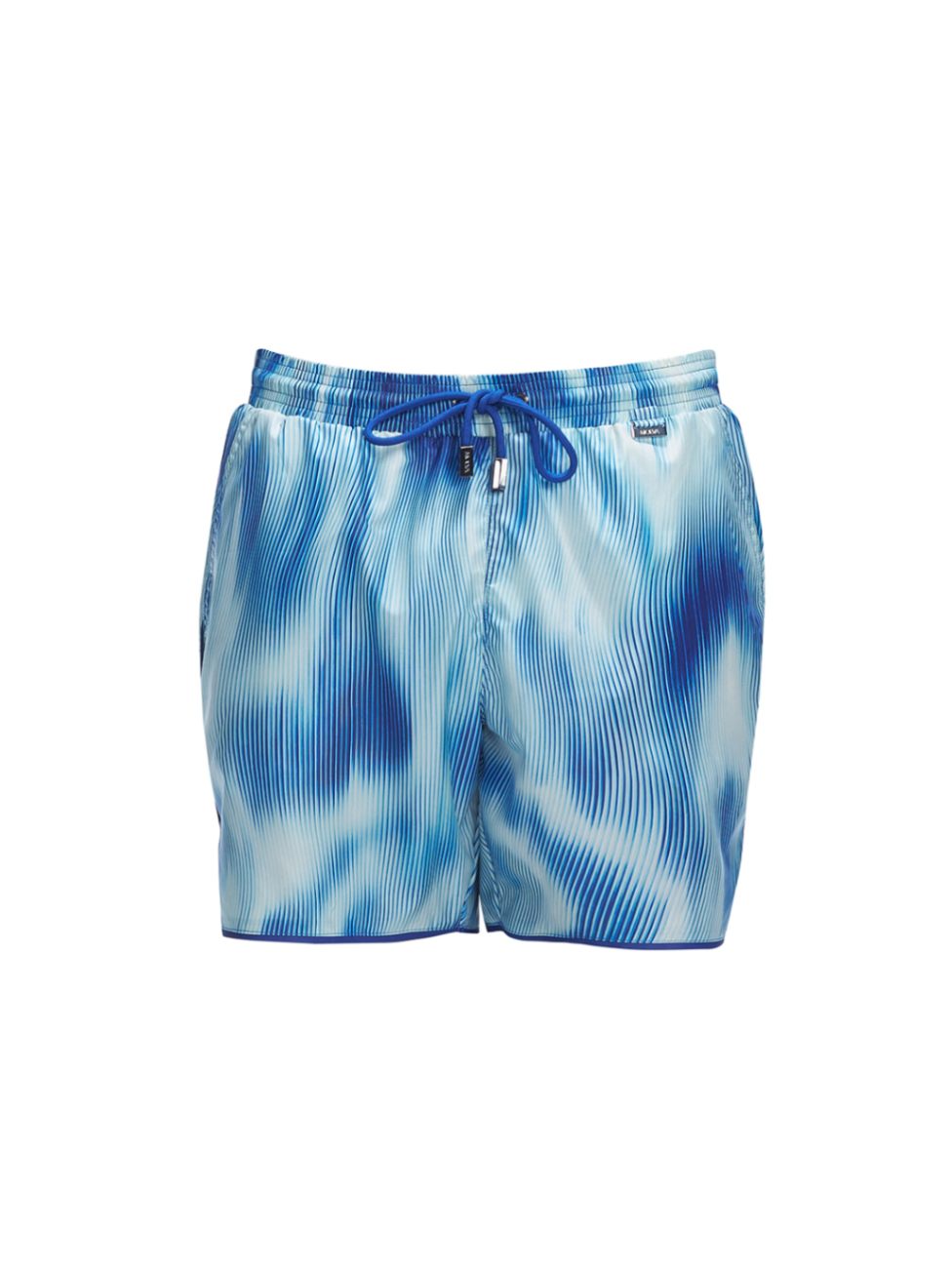 Griffin Blue Sonar Swim Shorts | Moeva | Swim Shorts | Each week unveils new pieces—luxury swimwear, fluid resort silhouettes, and elevated summer-to-evening essentials designed to carry you from coastal escapes to city nights.