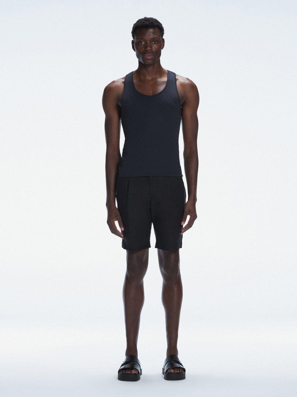 Phillip Black Tank Top | Moeva | T-Shirt | Each week unveils new pieces—luxury swimwear, fluid resort silhouettes, and elevated summer-to-evening essentials designed to carry you from coastal escapes to city nights.