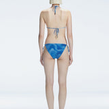 Hermione Blue Side Tie 3D Bikini Bottom | Moeva | Bikini Bottom | Each week unveils new pieces—luxury swimwear, fluid resort silhouettes, and elevated summer-to-evening essentials designed to carry you from coastal escapes to city nights.