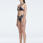 Eva Black High Waist Satin Bikini Bottom | Moeva | Bikini Bottom | Each week unveils new pieces—luxury swimwear, fluid resort silhouettes, and elevated summer-to-evening essentials designed to carry you from coastal escapes to city nights.