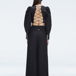 Valencia Black Linen High Waist Pant | Moeva | Pants | Each week unveils new pieces—luxury swimwear, fluid resort silhouettes, and elevated summer-to-evening essentials designed to carry you from coastal escapes to city nights.