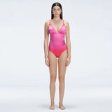 Marina Gradient V Neck Swimsuit | Moeva | Swimsuit | Each week unveils new pieces—luxury swimwear, fluid resort silhouettes, and elevated summer-to-evening essentials designed to carry you from coastal escapes to city nights.
