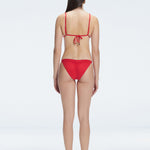 Zella Red Mid Coverage Solid Bikini Bottom | Moeva | Bikini Bottom | Each week unveils new pieces—luxury swimwear, fluid resort silhouettes, and elevated summer-to-evening essentials designed to carry you from coastal escapes to city nights.