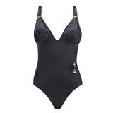 Marina Black V Neck Swimsuit | Moeva | One-Piece | Each week unveils new pieces—luxury swimwear, fluid resort silhouettes, and elevated summer-to-evening essentials designed to carry you from coastal escapes to city nights.