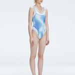 Calista Blue Plunge Scoop Neck Swimsuit | Moeva | Swimsuit | Each week unveils new pieces—luxury swimwear, fluid resort silhouettes, and elevated summer-to-evening essentials designed to carry you from coastal escapes to city nights.