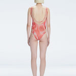 Calista Red Plunge Scoop Neck Swimsuit | Moeva | Swimsuit | Each week unveils new pieces—luxury swimwear, fluid resort silhouettes, and elevated summer-to-evening essentials designed to carry you from coastal escapes to city nights.