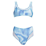 Rosalind Blue Optical High Waist 3D Print Bikini Bottom | Moeva | Bikini Bottom | Each week unveils new pieces—luxury swimwear, fluid resort silhouettes, and elevated summer-to-evening essentials designed to carry you from coastal escapes to city nights.