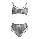 Rosalind Black Optical High Waist 3D Print Bikini Bottom | Moeva | Bikini Bottom | Each week unveils new pieces—luxury swimwear, fluid resort silhouettes, and elevated summer-to-evening essentials designed to carry you from coastal escapes to city nights.