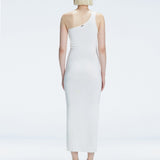Halle White Cut Out Knit Maxi Dress | Moeva | Dress | Each week unveils new pieces—luxury swimwear, fluid resort silhouettes, and elevated summer-to-evening essentials designed to carry you from coastal escapes to city nights.