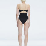 Ursula Black Bandeau Swimsuit | Moeva | Swimsuit | Each week unveils new pieces—luxury swimwear, fluid resort silhouettes, and elevated summer-to-evening essentials designed to carry you from coastal escapes to city nights.