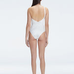 Solene White One Shoulder Swimsuit | Moeva | Swimsuit | Each week unveils new pieces—luxury swimwear, fluid resort silhouettes, and elevated summer-to-evening essentials designed to carry you from coastal escapes to city nights.