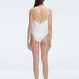 Solene White One Shoulder Swimsuit | Moeva | One-Piece | Each week unveils new pieces—luxury swimwear, fluid resort silhouettes, and elevated summer-to-evening essentials designed to carry you from coastal escapes to city nights.