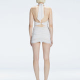 Carolina White Cut-Out Halter Swimdress | Moeva | One-Piece | Each week unveils new pieces—luxury swimwear, fluid resort silhouettes, and elevated summer-to-evening essentials designed to carry you from coastal escapes to city nights.