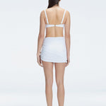 Siena White Mesh Detail Mini Skirt | Moeva | Skirt | Each week unveils new pieces—luxury swimwear, fluid resort silhouettes, and elevated summer-to-evening essentials designed to carry you from coastal escapes to city nights.
