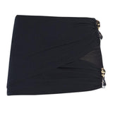 Siena Black Mesh Detail Mini Skirt | Moeva | Beachwear Skirts | Each week unveils new pieces—luxury swimwear, fluid resort silhouettes, and elevated summer-to-evening essentials designed to carry you from coastal escapes to city nights.
