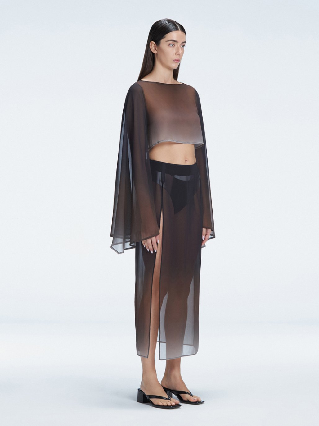 Tabitha Black Optical Maxi Skirt | Moeva | Skirt | Each week unveils new pieces—luxury swimwear, fluid resort silhouettes, and elevated summer-to-evening essentials designed to carry you from coastal escapes to city nights.