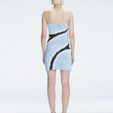 Agatha Blue Knit One Shoulder Mini Dress | Moeva | Dress | Each week unveils new pieces—luxury swimwear, fluid resort silhouettes, and elevated summer-to-evening essentials designed to carry you from coastal escapes to city nights.