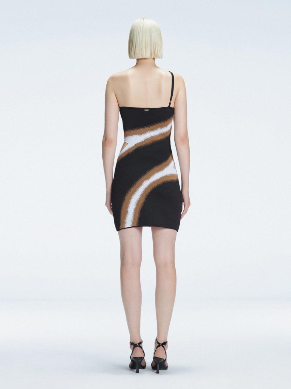 Agatha Black Knit One Shoulder Mini Dress | Moeva | Dress | Each week unveils new pieces—luxury swimwear, fluid resort silhouettes, and elevated summer-to-evening essentials designed to carry you from coastal escapes to city nights.