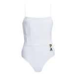 Marigold White Corset Square Neck Swimsuit | Moeva | Swimsuit | Each week unveils new pieces—luxury swimwear, fluid resort silhouettes, and elevated summer-to-evening essentials designed to carry you from coastal escapes to city nights.