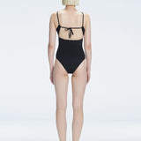 Marigold Black Corset Square Neck Swimsuit | Moeva | One-Piece | Each week unveils new pieces—luxury swimwear, fluid resort silhouettes, and elevated summer-to-evening essentials designed to carry you from coastal escapes to city nights.
