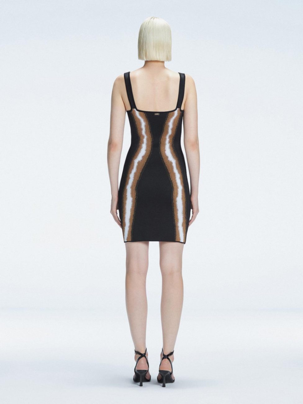 Anais Black Degraded Square Neck Mini Dress | Moeva | Dress | Each week unveils new pieces—luxury swimwear, fluid resort silhouettes, and elevated summer-to-evening essentials designed to carry you from coastal escapes to city nights.