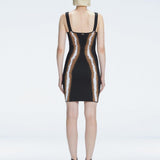 Anais Black Degraded Square Neck Mini Dress | Moeva | Dress | Each week unveils new pieces—luxury swimwear, fluid resort silhouettes, and elevated summer-to-evening essentials designed to carry you from coastal escapes to city nights.