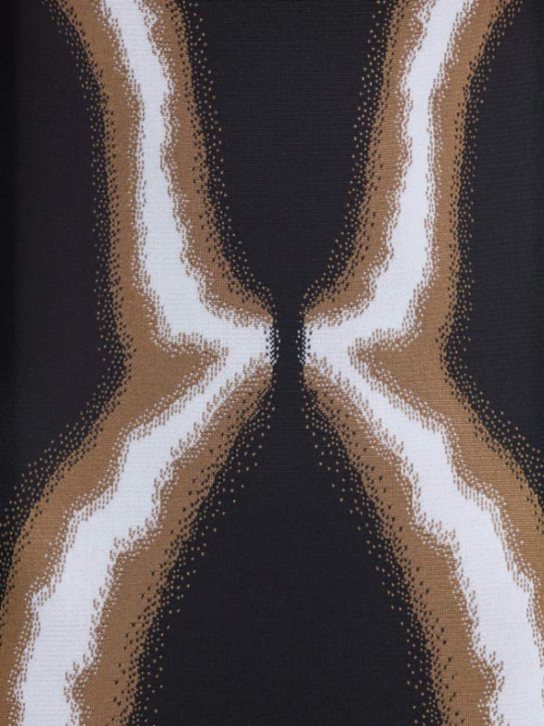 Close-up of the adjustable straps on the Anais Black Degraded Dress, illustrating its customizable fit.