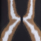 Close-up of the adjustable straps on the Anais Black Degraded Dress, illustrating its customizable fit.