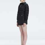 Nola Black Long Sleeve Cotton Shirt and Elise Black Linen Mini Skort Set | Moeva | | Each week unveils new pieces—luxury swimwear, fluid resort silhouettes, and elevated summer-to-evening essentials designed to carry you from coastal escapes to city nights.