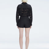 Nola Black Long Sleeve Cotton Shirt and Elise Black Linen Mini Skort Set | Moeva | | Each week unveils new pieces—luxury swimwear, fluid resort silhouettes, and elevated summer-to-evening essentials designed to carry you from coastal escapes to city nights.