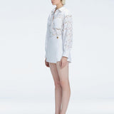 Elise White Linen Mini Skort | Moeva | Skort | Each week unveils new pieces—luxury swimwear, fluid resort silhouettes, and elevated summer-to-evening essentials designed to carry you from coastal escapes to city nights.
