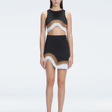 Lydia Black Optical Knit Mini Skirt | Moeva | Skirt | Each week unveils new pieces—luxury swimwear, fluid resort silhouettes, and elevated summer-to-evening essentials designed to carry you from coastal escapes to city nights.