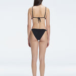 Zella Black Triangle Solid Bikini Top | Moeva | Bikini Top | Each week unveils new pieces—luxury swimwear, fluid resort silhouettes, and elevated summer-to-evening essentials designed to carry you from coastal escapes to city nights.