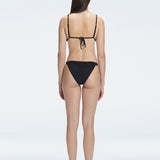 Zella Black Triangle Solid Bikini Top | Moeva | Bikini Top | Each week unveils new pieces—luxury swimwear, fluid resort silhouettes, and elevated summer-to-evening essentials designed to carry you from coastal escapes to city nights.