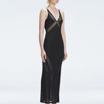 Chiara King - Odessa Black V Neck Knit Maxi Dress | Moeva | Dress | Each week unveils new pieces—luxury swimwear, fluid resort silhouettes, and elevated summer-to-evening essentials designed to carry you from coastal escapes to city nights.