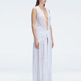 Julia Mateian - Aveline Sleeveless Lace Maxi Kaftan | Moeva | Beachwear Dresses | Each week unveils new pieces—luxury swimwear, fluid resort silhouettes, and elevated summer-to-evening essentials designed to carry you from coastal escapes to city nights.