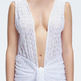 Julia Mateian - Aveline Sleeveless Lace Maxi Kaftan | Moeva | Beachwear Dresses | Each week unveils new pieces—luxury swimwear, fluid resort silhouettes, and elevated summer-to-evening essentials designed to carry you from coastal escapes to city nights.