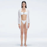 Chantel Long Sleeve Knit Mini Kaftan | Moeva | Kaftan | Each week unveils new pieces—luxury swimwear, fluid resort silhouettes, and elevated summer-to-evening essentials designed to carry you from coastal escapes to city nights.