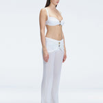 Angelique White High Waist Beach Pant | Moeva | Pants | Each week unveils new pieces—luxury swimwear, fluid resort silhouettes, and elevated summer-to-evening essentials designed to carry you from coastal escapes to city nights.