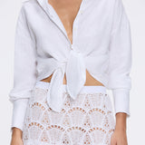 Nice White Crochet Detail Mini Skirt | Moeva | Skirts | Each week unveils new pieces—luxury swimwear, fluid resort silhouettes, and elevated summer-to-evening essentials designed to carry you from coastal escapes to city nights.