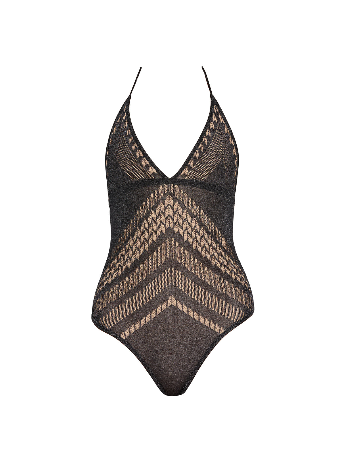 Katya Dobraya - Villone V Neck Black Knitted One Piece Swimsuit | Moeva | Swimsuit | Each week unveils new pieces—luxury swimwear, fluid resort silhouettes, and elevated summer-to-evening essentials designed to carry you from coastal escapes to city nights.