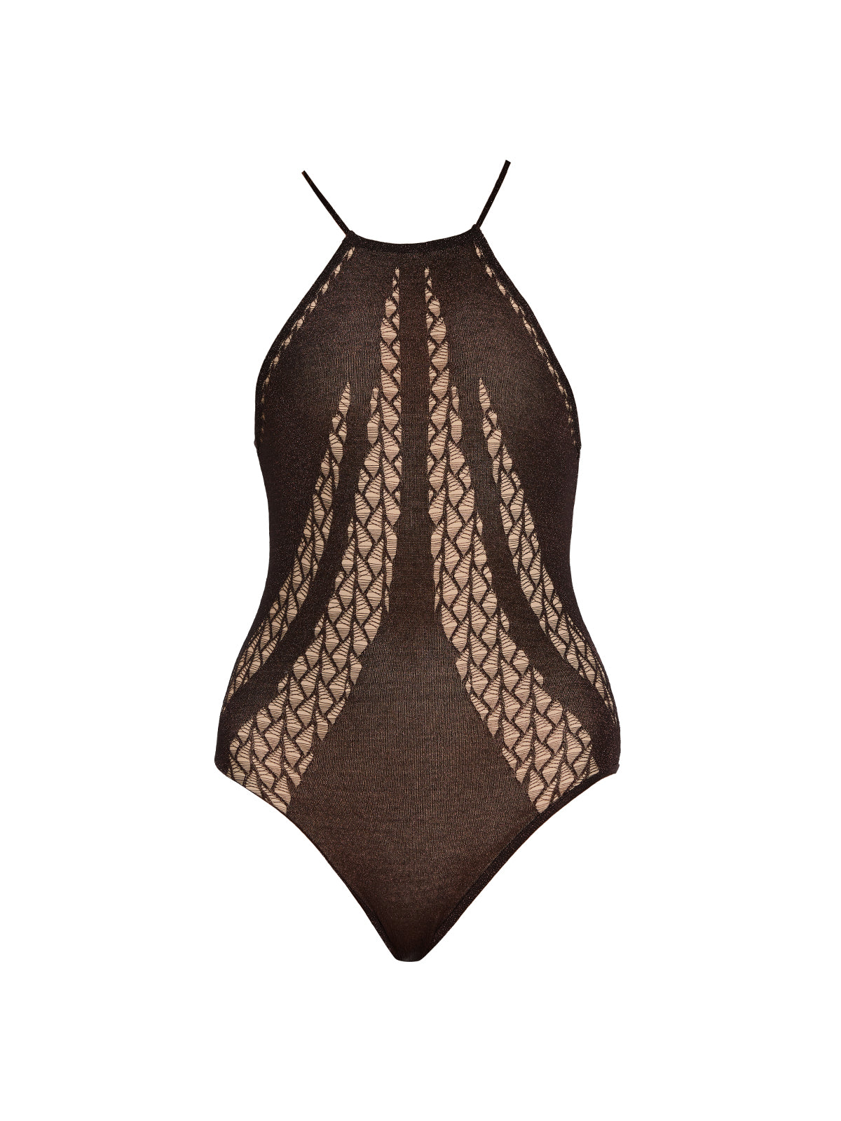 Provence Halter Neck Knitted Brown Swimsuit | Moeva | Swimsuit | Each week unveils new pieces—luxury swimwear, fluid resort silhouettes, and elevated summer-to-evening essentials designed to carry you from coastal escapes to city nights.